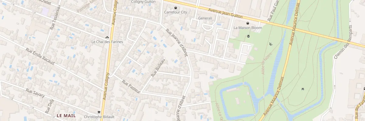 Plan du 35 Rue Jeanne d’Albret à La Rochelle