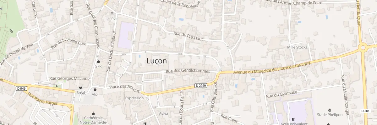 Plan du 23 Rue des gentilshommes à Luçon