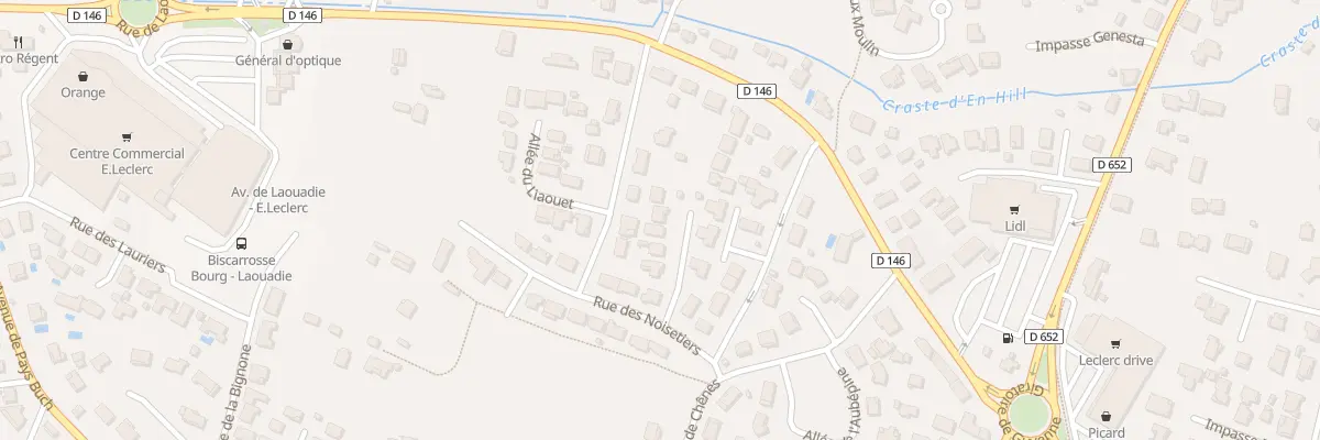 Plan du 50 Rue des Noisetiers à Biscarrosse
