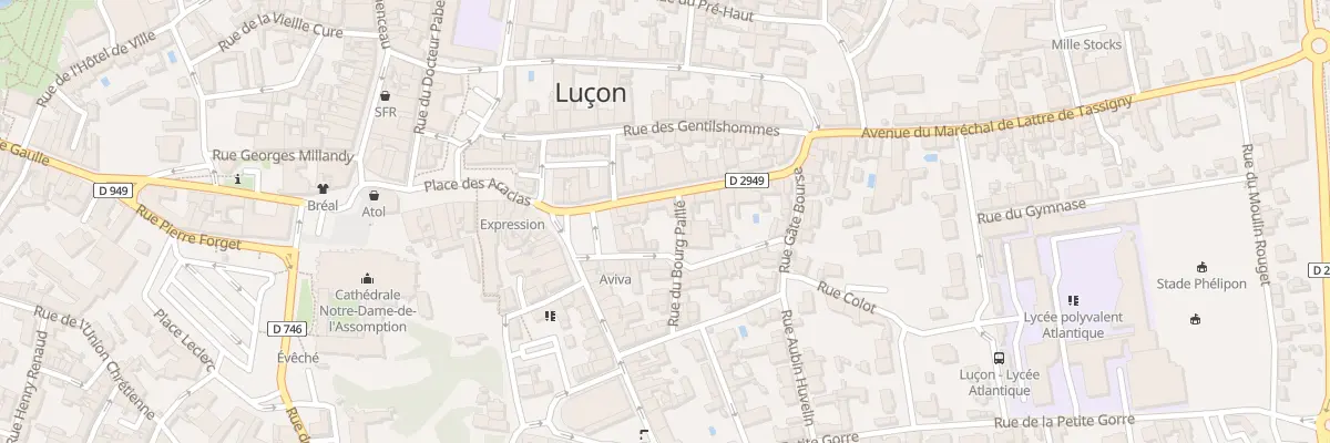 Plan du 3 Rue des trois pigeons à Luçon
