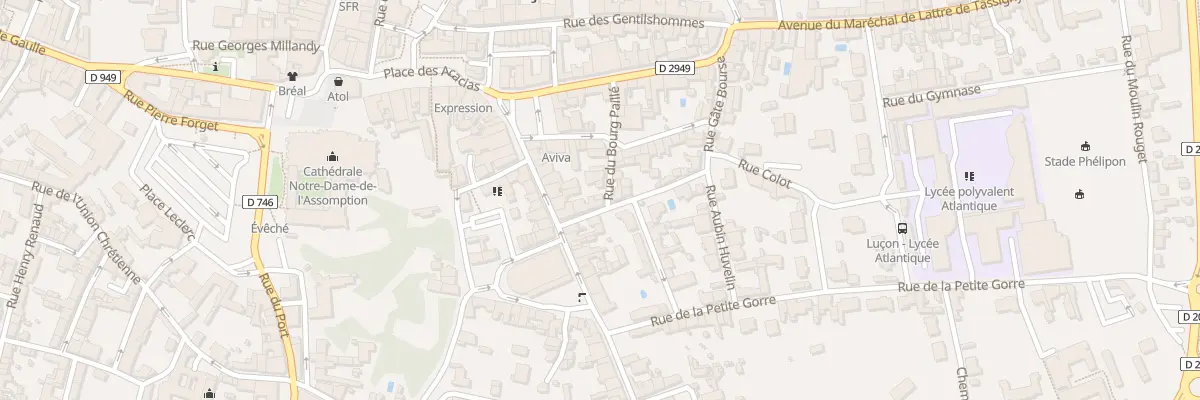 Plan du 14 Rue du bourg paille à Luçon