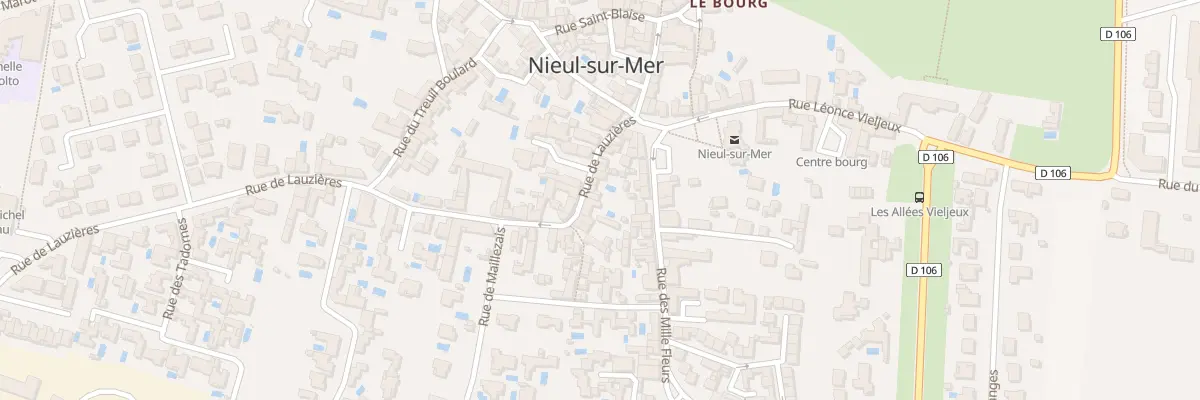 Plan du 13 Rue de Lauzières à Nieul-sur-Mer