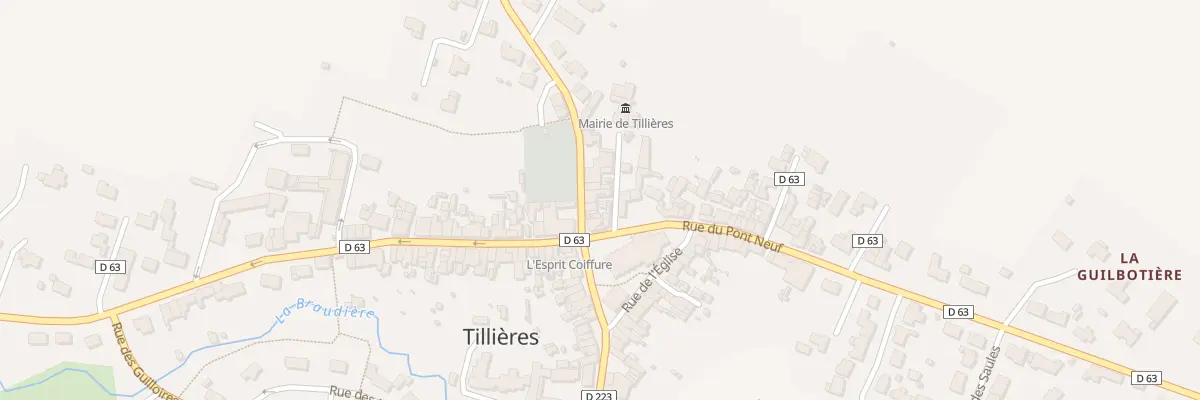 Plan du 5 Rue du Moulin (Tillieres) à Sèvremoine