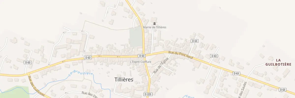 Plan du 3 Rue du Moulin (Tillieres) à Sèvremoine