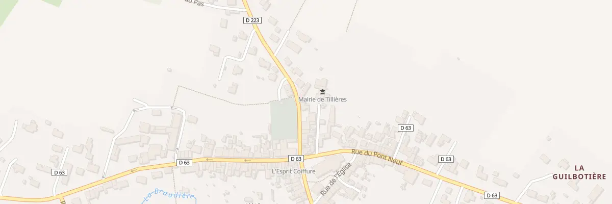 Plan du 13 Rue du Moulin (Tillieres) à Sèvremoine