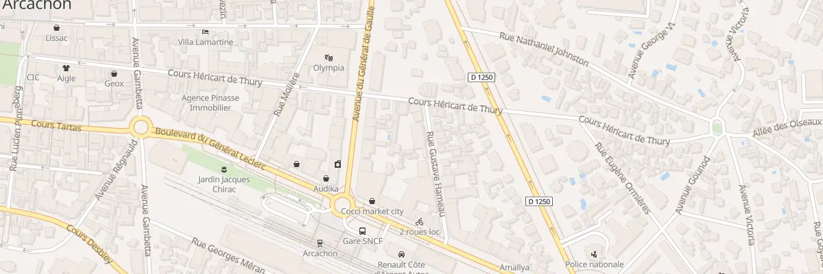 Plan du 14 Rue Gustave Hameau à Arcachon