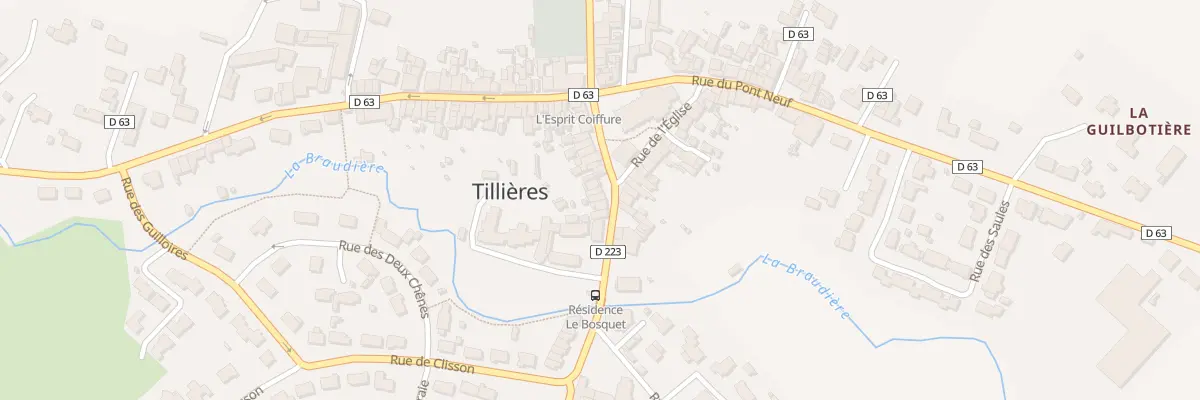 Plan du 20 Rue de la Poste (Tillieres) à Sèvremoine