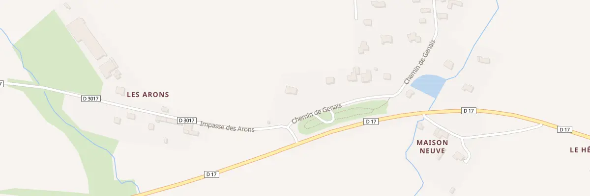 Plan du 1 Che de Genais à Beaucé