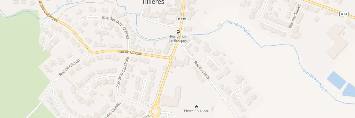 Plan du 13 Rue de la Poste (Tillieres) à Sèvremoine
