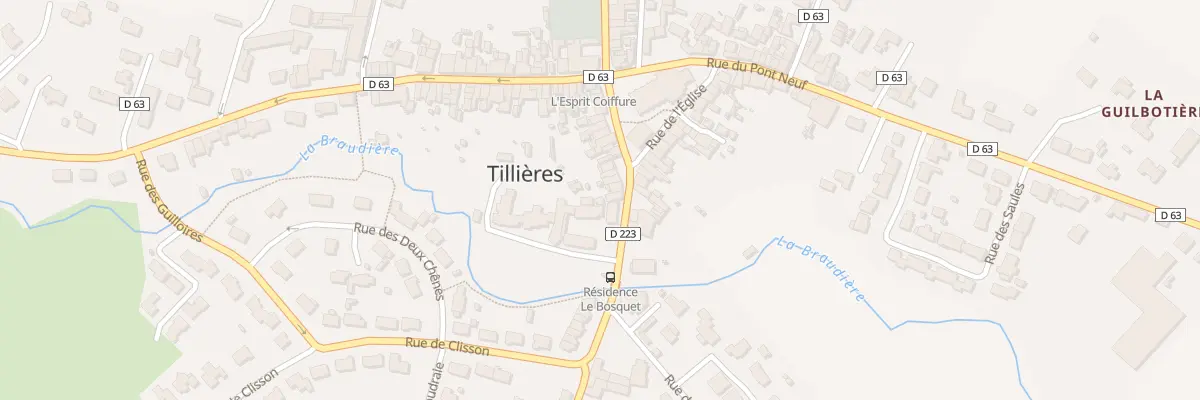 Plan du 22 Rue de la Poste (Tillieres) à Sèvremoine