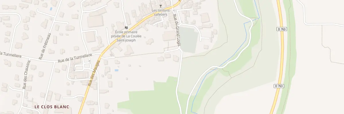 Plan du 9 Rue de la Coulee (Lire) à Orée d’Anjou