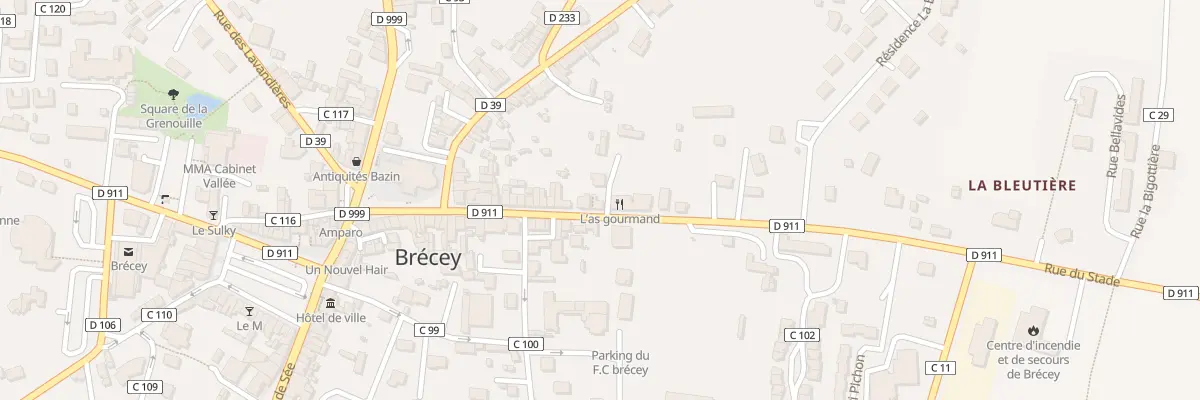 Plan du 25 Rue du Stade à Brécey