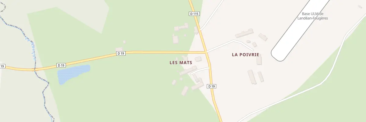 Plan du 5 Les Mas à Landéan