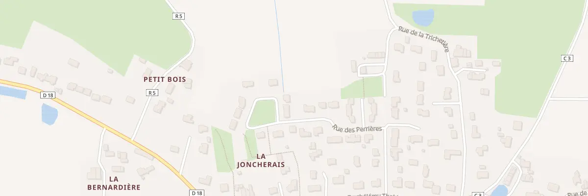 Plan du 300 Rue des Perrières à Pouillé-les-Côteaux