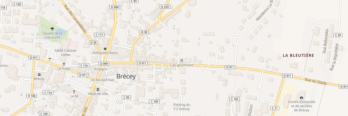 Plan du 25A Rue du Stade à Brécey