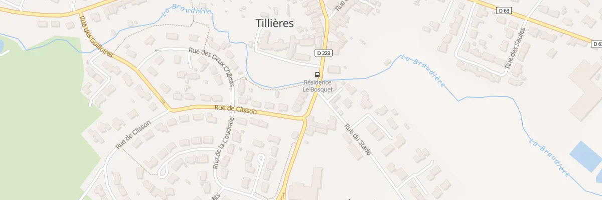 Plan du 34 Rue de la Poste (Tillieres) à Sèvremoine