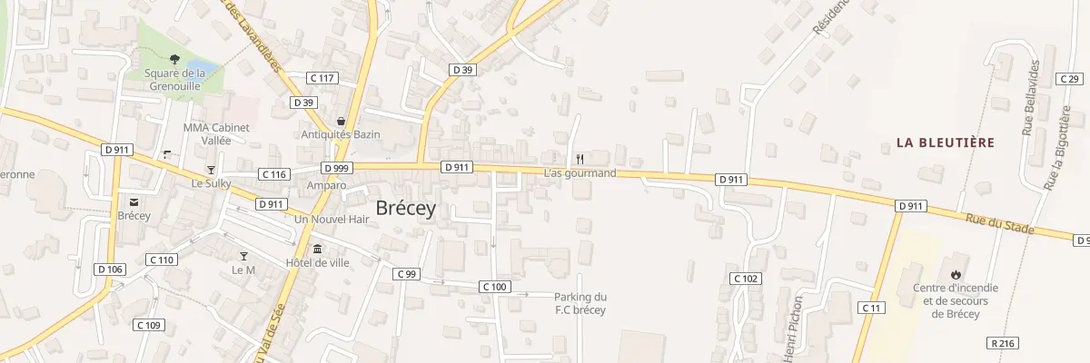 Plan du 44 Rue du Stade à Brécey