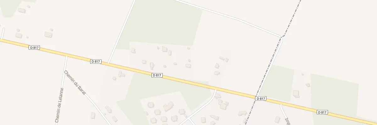 Plan du 3627 Rte Départementale 817 à Port-de-Lanne