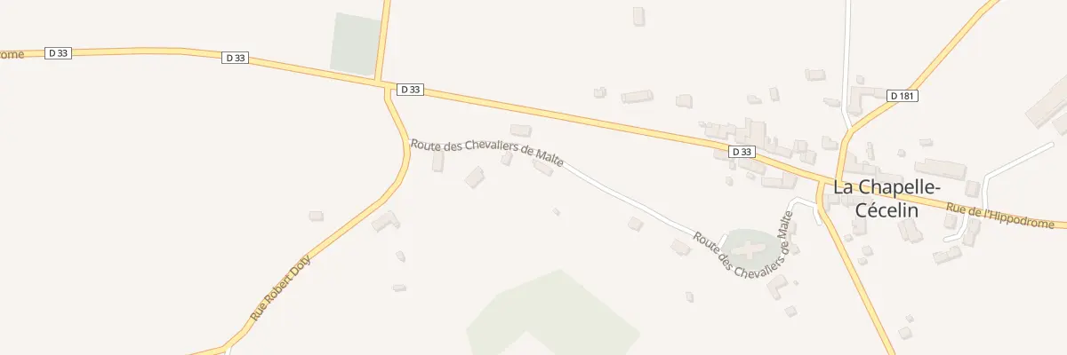Plan du 1 Rte des Chevaliers de Malte à La Chapelle-Cécelin