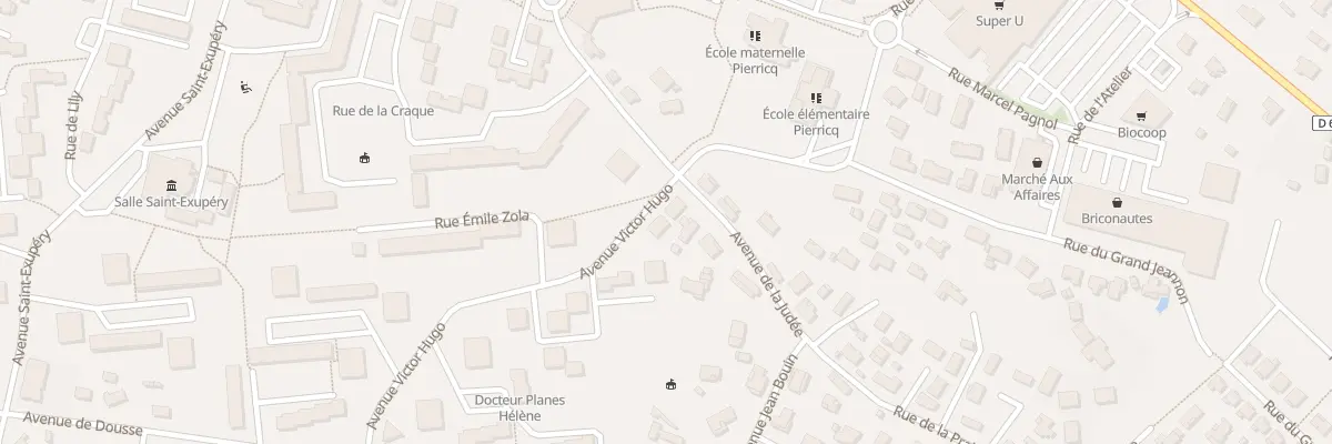 Plan du 37 Av Victor Hugo à Biscarrosse