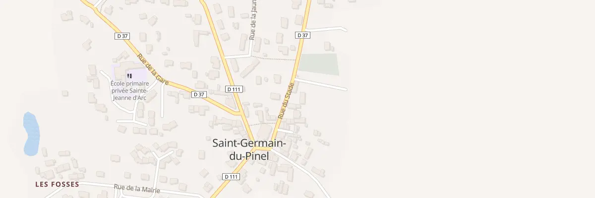 Plan du 16 Rue du Stade à Saint-Germain-du-Pinel