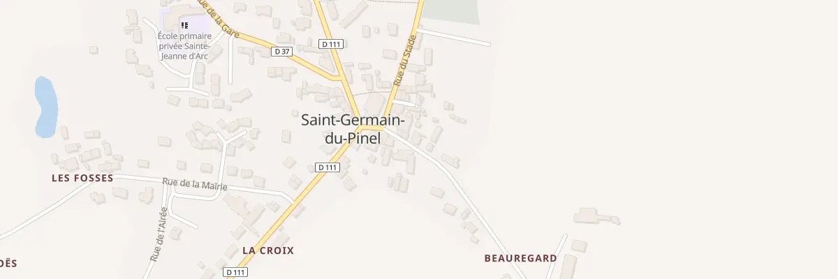 Plan du 5 Rue de l’Abbaye à Saint-Germain-du-Pinel
