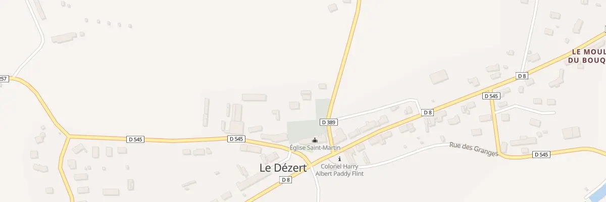Plan du 1 Rue de l’Eglise au Dézert