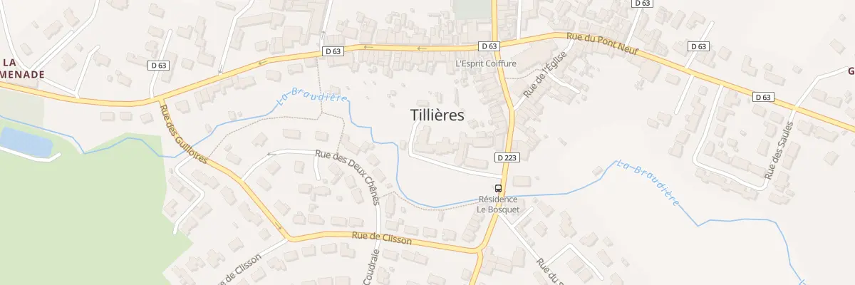 Plan du 26 Rue de la Poste (Tillieres) à Beaupréau-en-Mauges
