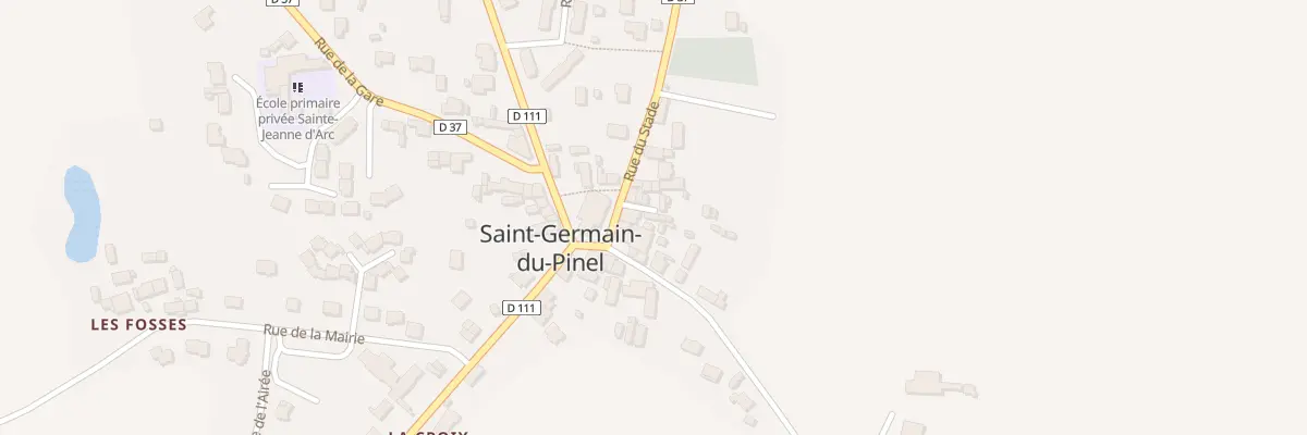 Plan du 2 Allée des Jardins à Saint-Germain-du-Pinel