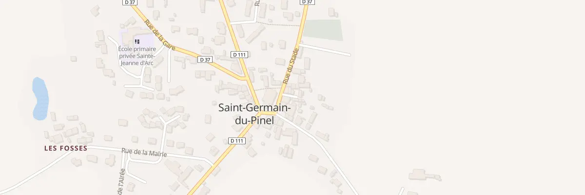 Plan du 3 Rue de l’Abbaye à Saint-Germain-du-Pinel