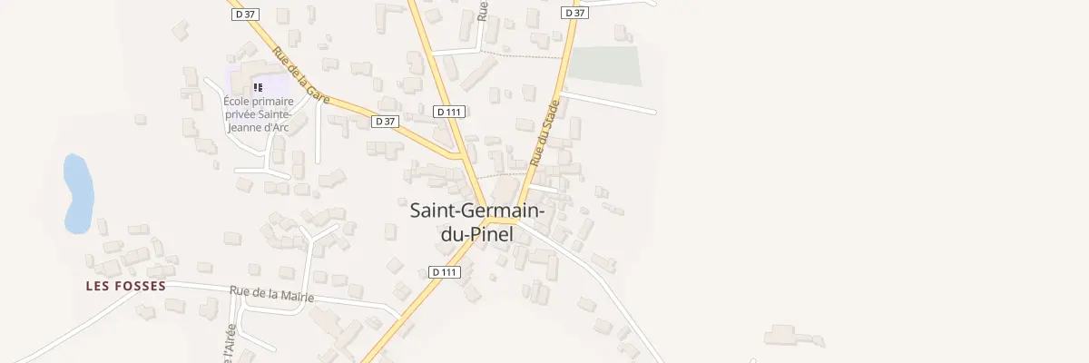 Plan du 1 Allée des Jardins à Saint-Germain-du-Pinel