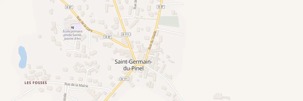 Plan du 8 Rue du Stade à Saint-Germain-du-Pinel