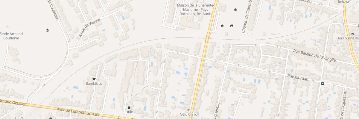 Plan du 40 Rue Eugène Delacroix à La Rochelle