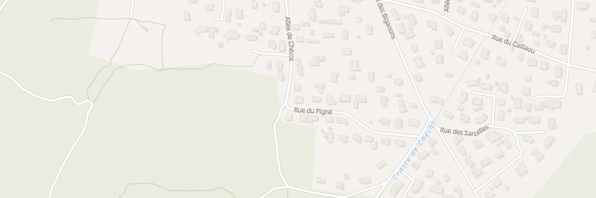 Plan du 212 Rue du Pigné à Biscarrosse