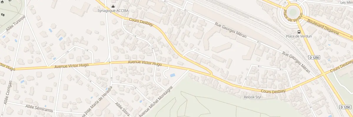 Plan du 60 Crs Desbiey à Arcachon