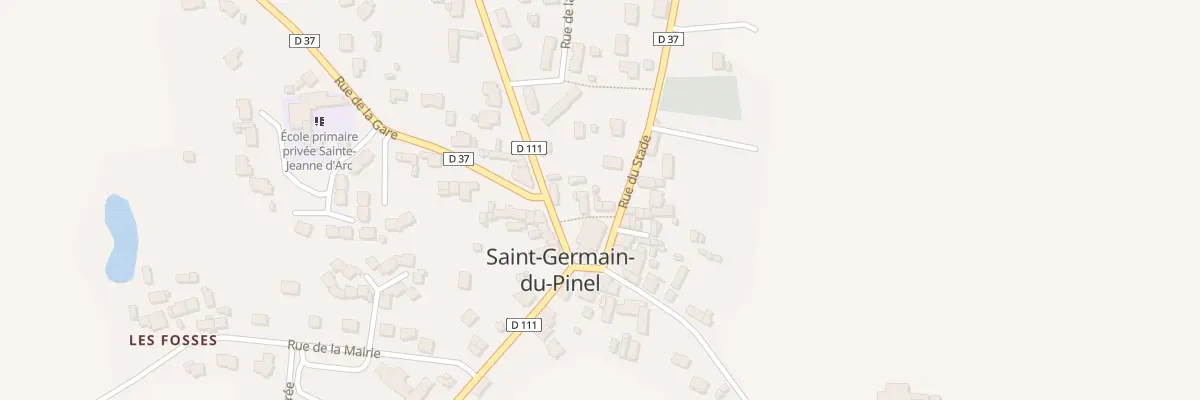 Plan du 4 Rue du Père Gacel à Saint-Germain-du-Pinel