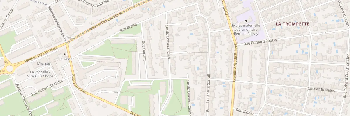 Plan du 8 Rue Docteur Roux à La Rochelle