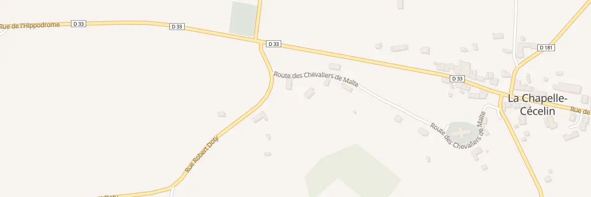 Plan du 3 Rte des Chevaliers de Malte à La Chapelle-Cécelin