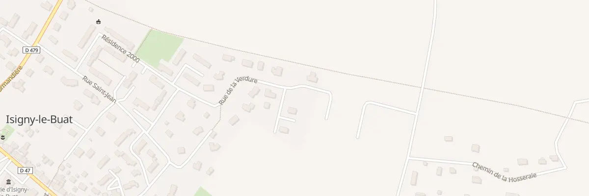 Plan du 14 Rue de la Verdure Isigny Le Bu à Isigny-le-Buat