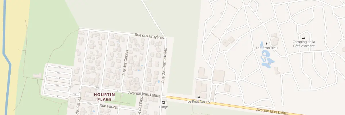 Plan du 1 Rue des Immortelles à Hourtin