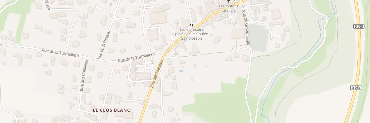 Plan du 5191 Rue de la Coulee (Lire) à Orée d’Anjou
