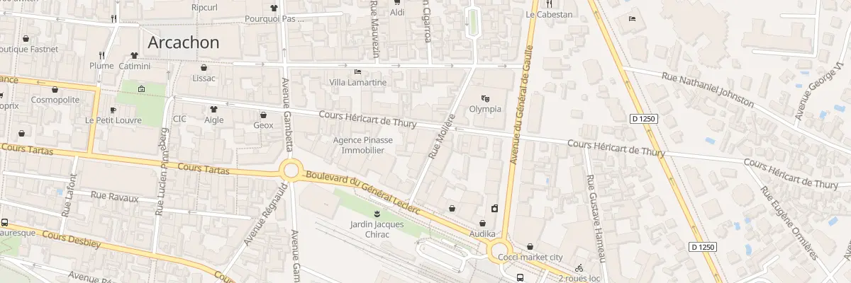Plan du 15 Rue Molière à Arcachon
