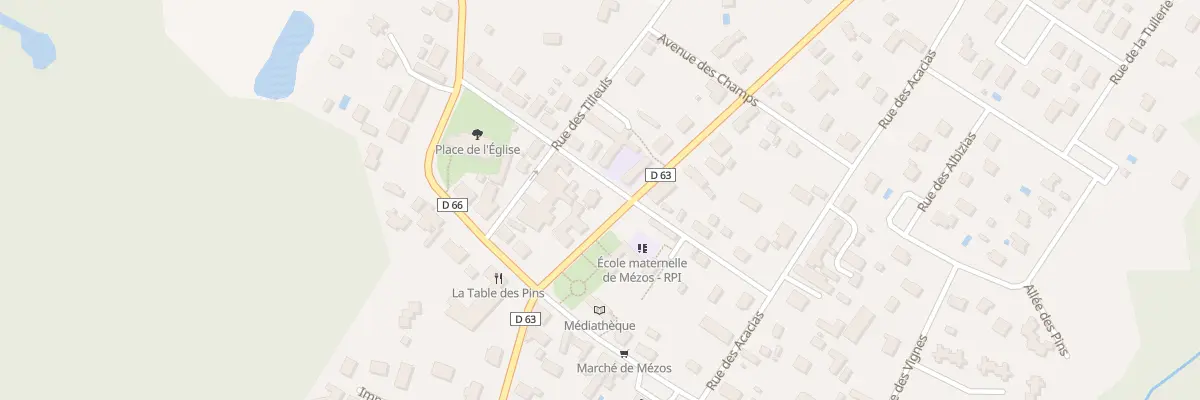 Plan du 5001 Av du Born à Mézos