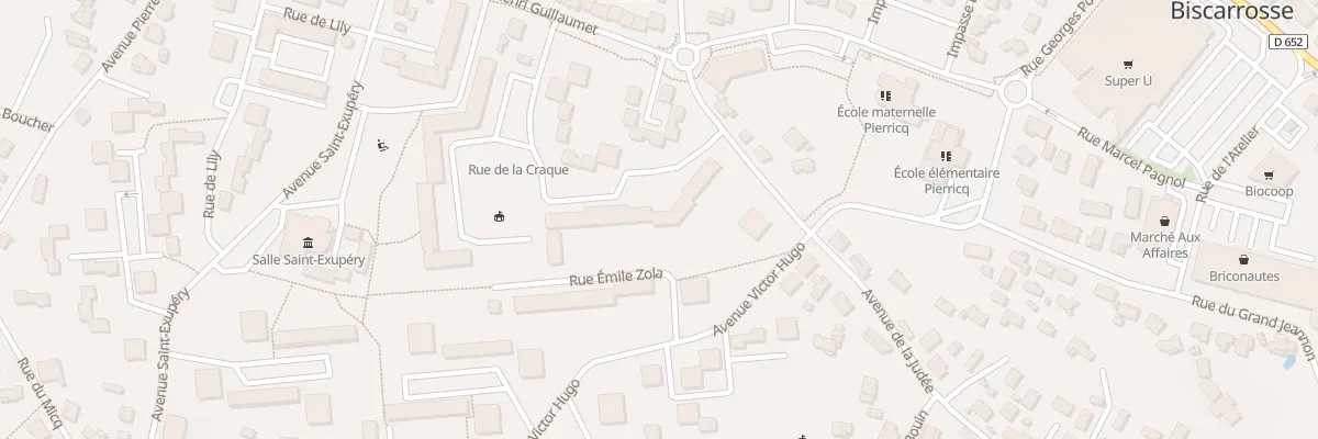 Plan du 240 Rue de la Craque à Biscarrosse