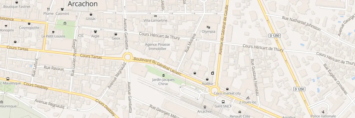 Plan du 23 Rue Molière à Arcachon