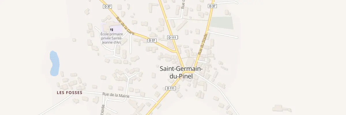 Plan du 3 Rue de la Gare à Saint-Germain-du-Pinel