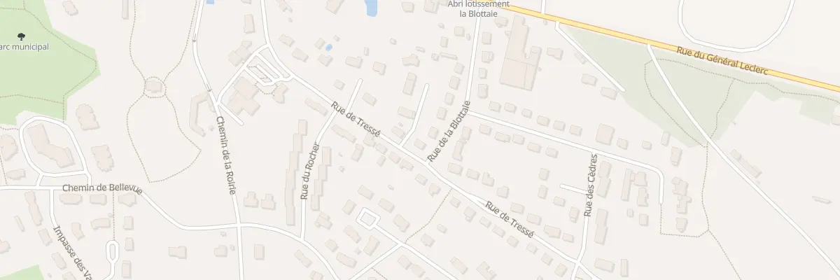 Plan du 11 Rue de tressé à Ombrée d’Anjou