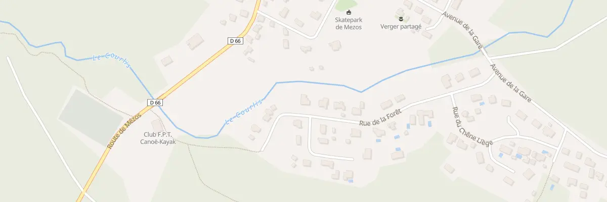 Plan du 6 Rue de la Forêt à Mézos