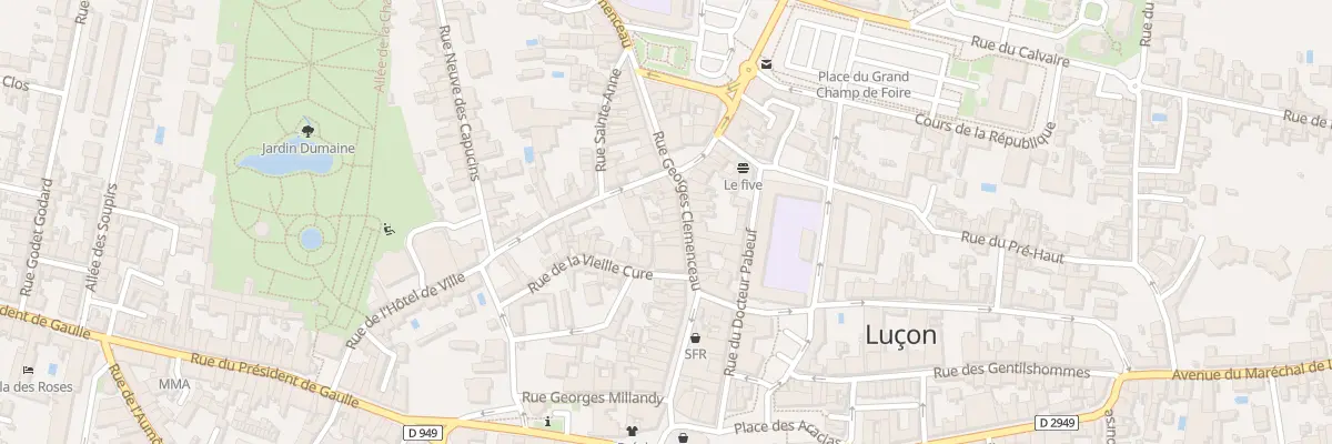Plan du 39 Rue georges clemenceau à Luçon