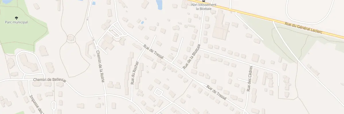 Plan du 9 Rue de tressé à Ombrée d’Anjou